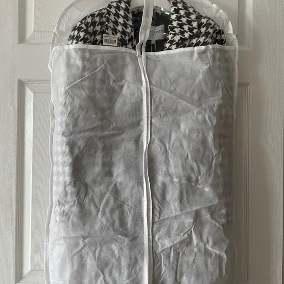 Petite Studio Black/white Plaid Long Coat Size XS - Picture 9 of 10